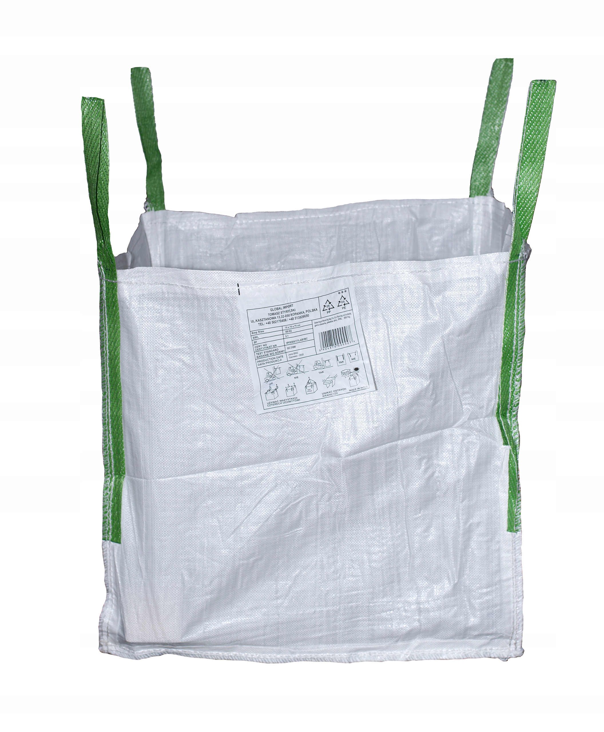 Veľký vak 1000KG 90X90X90 otvorený vrch